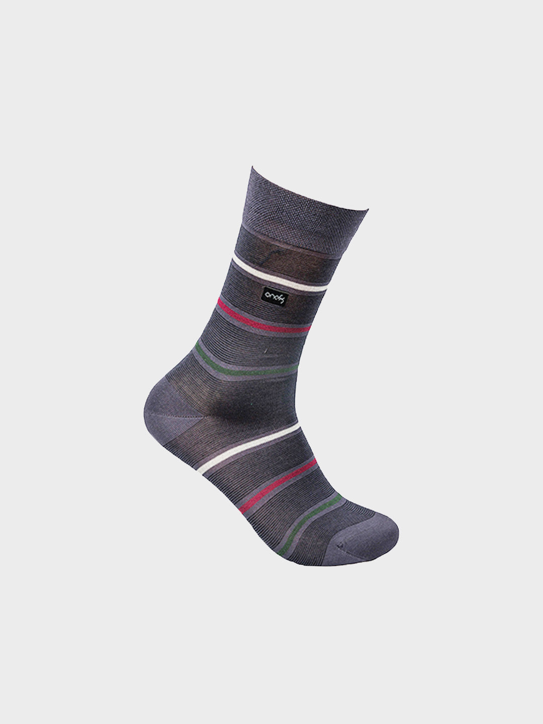 Mercerized Horizontal Stripe Crew Socks (Pack of 5)