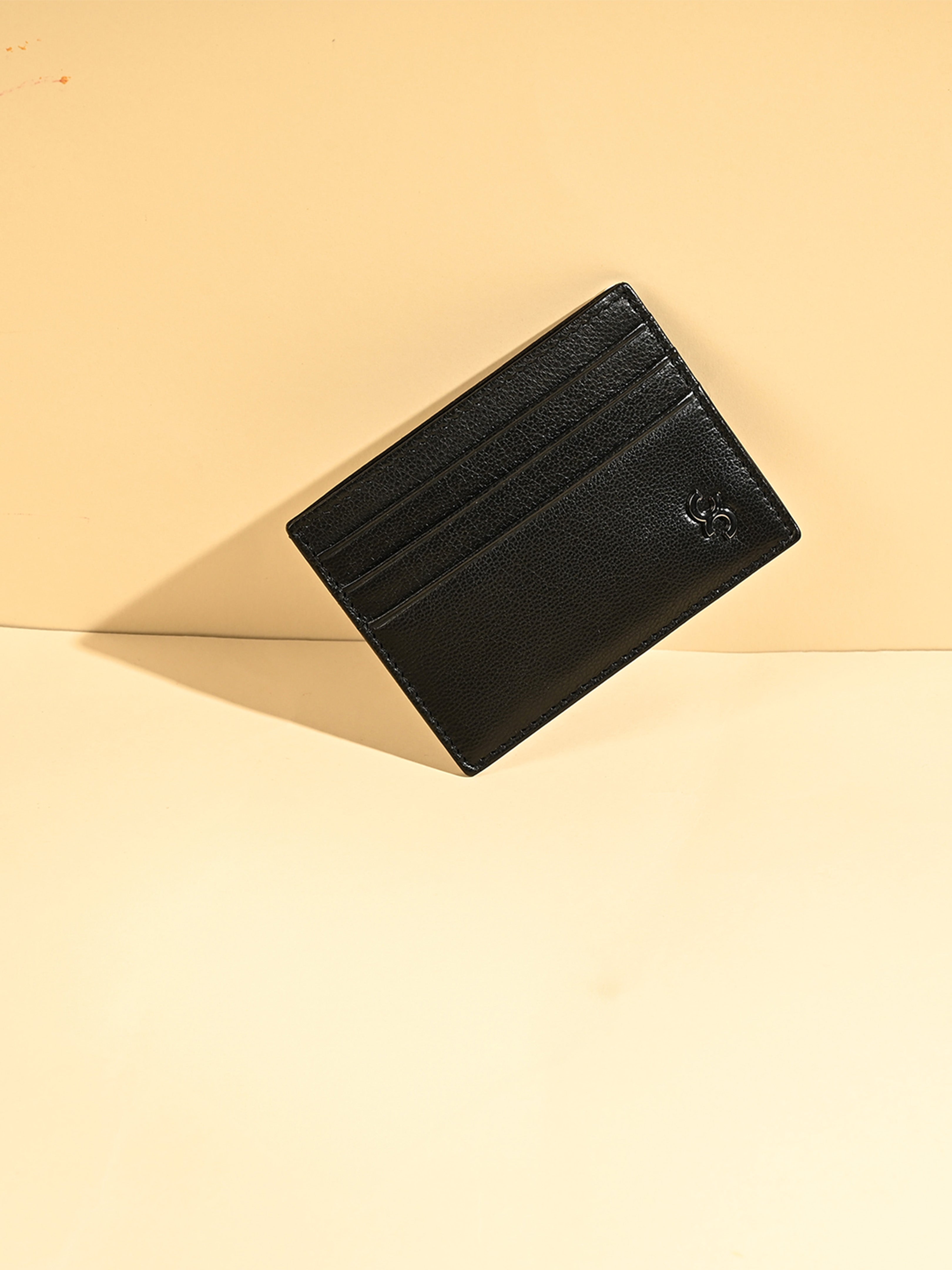 Classic Black Horizontal Card Holder