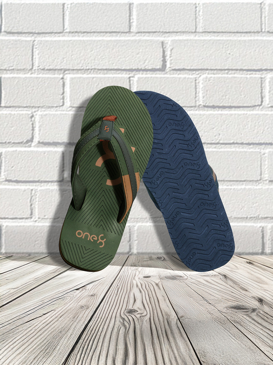 Men's Anti-Skid Rubber Sole Comfort Footbed Water-Resistant Light Weight Flip-Flops