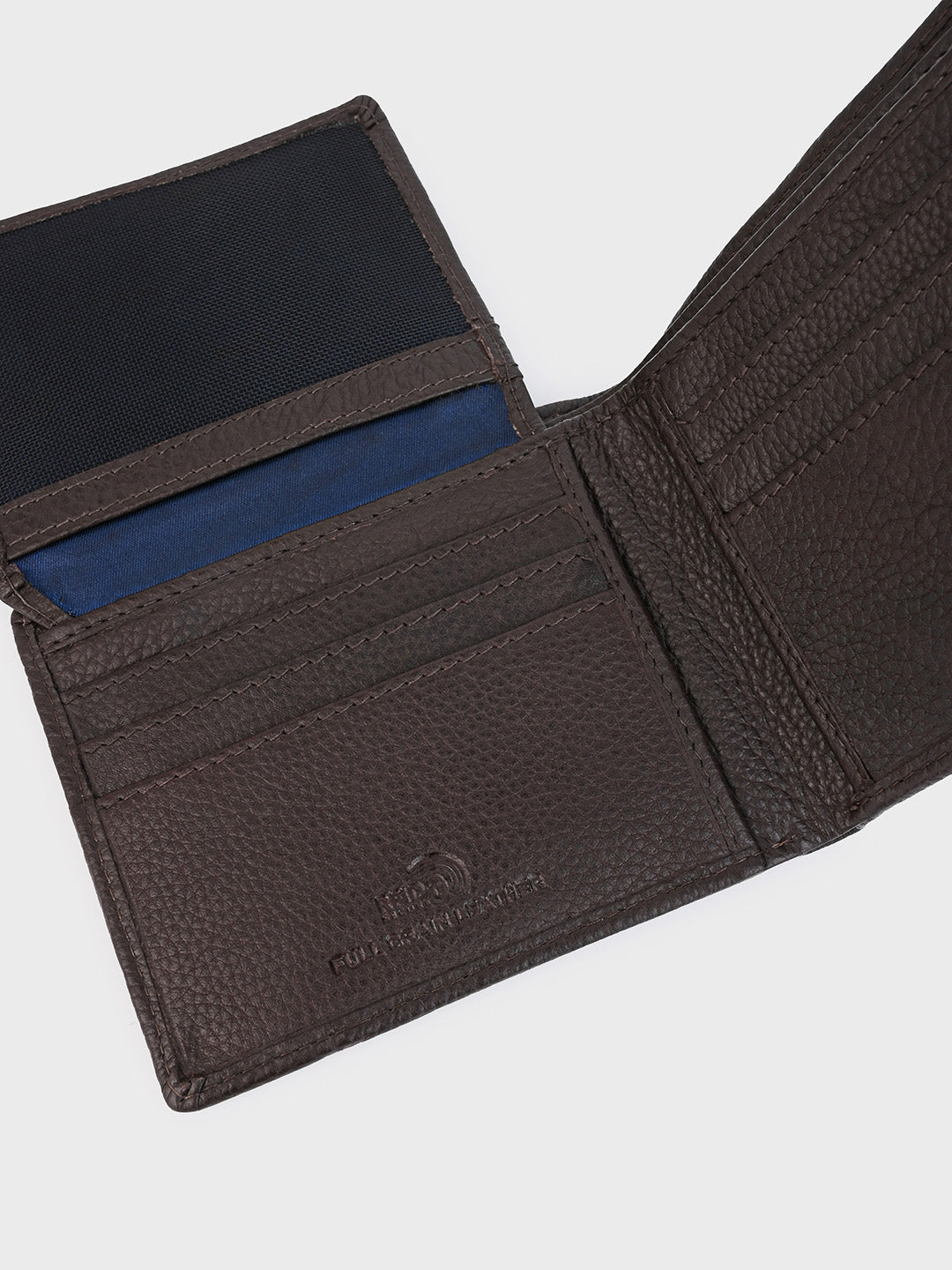 Brown Classic Bifold Wallet in Brown