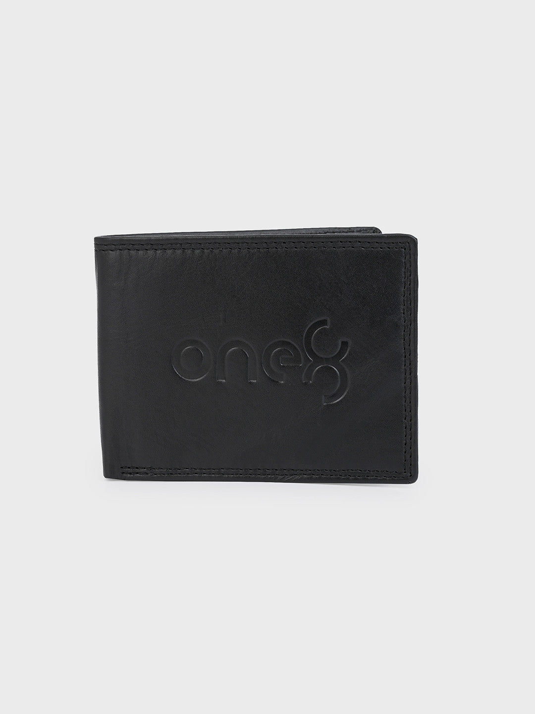 Black Textured Leather Wallet