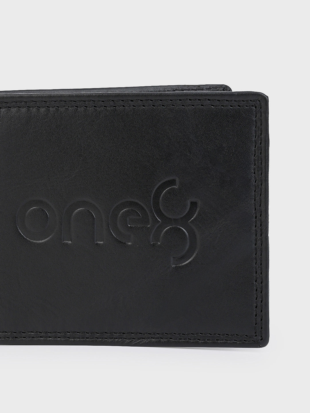 Black Textured Leather Wallet