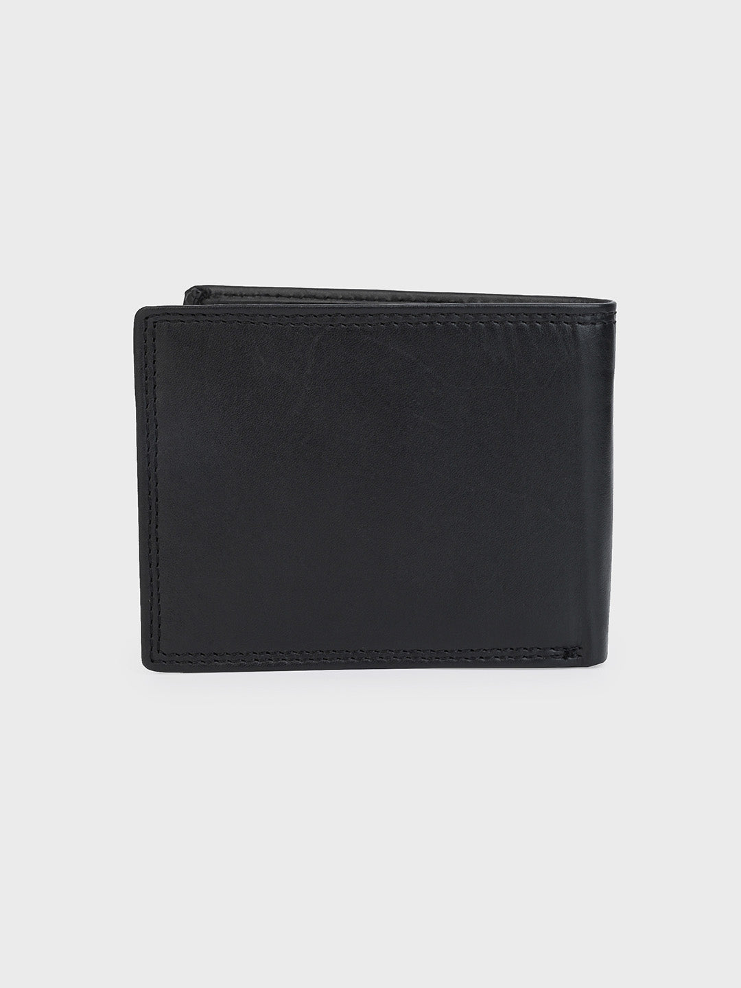 Black Textured Leather Wallet