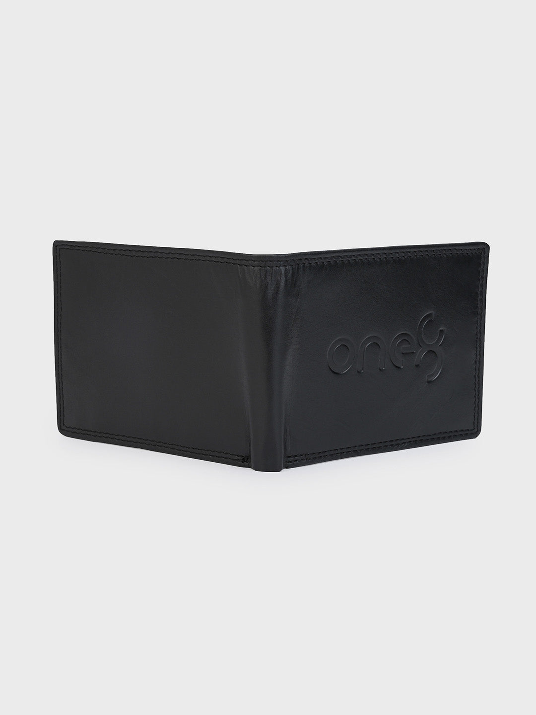 Black Textured Leather Wallet