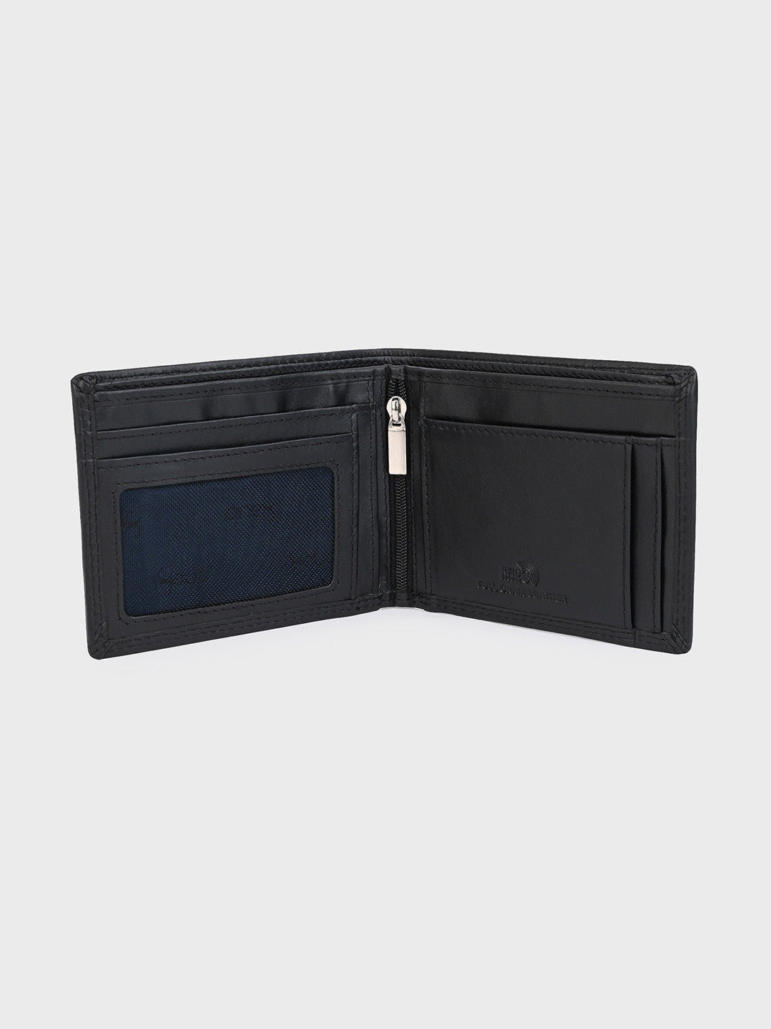 Black Textured Leather Wallet