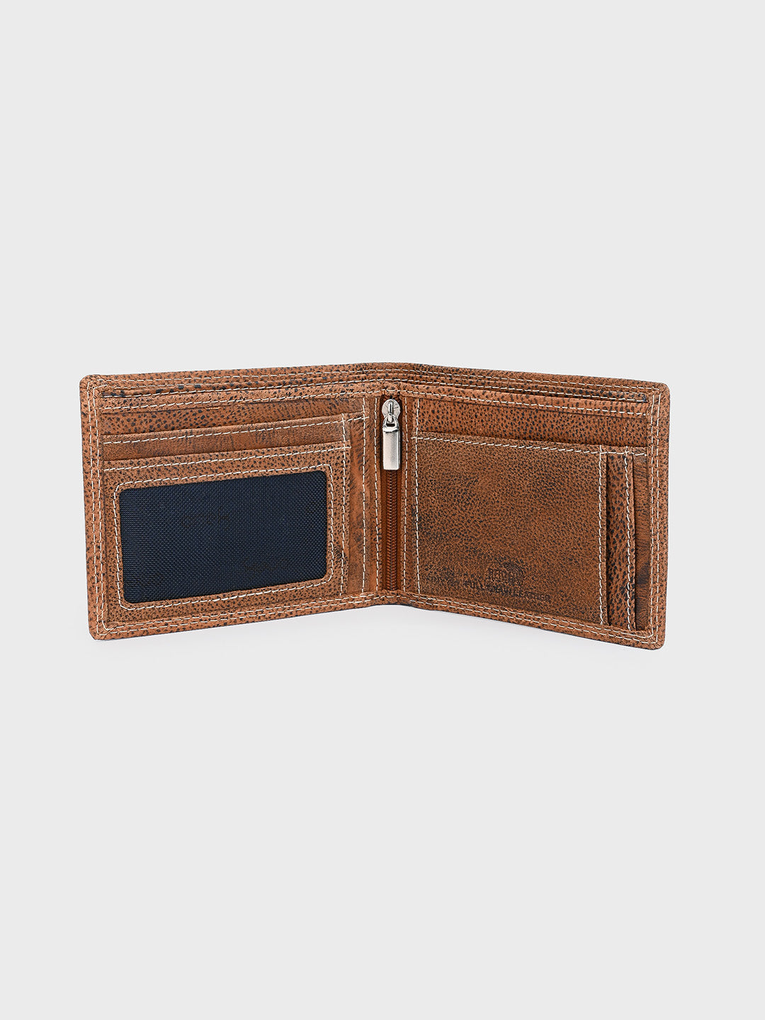 Tan Textured Leather Wallet