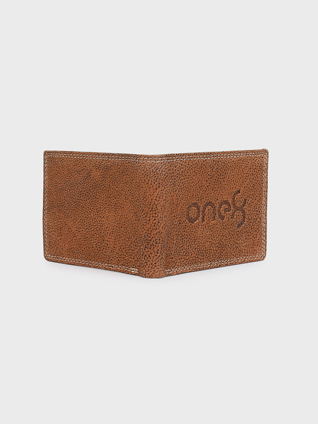 Tan Textured Leather Wallet