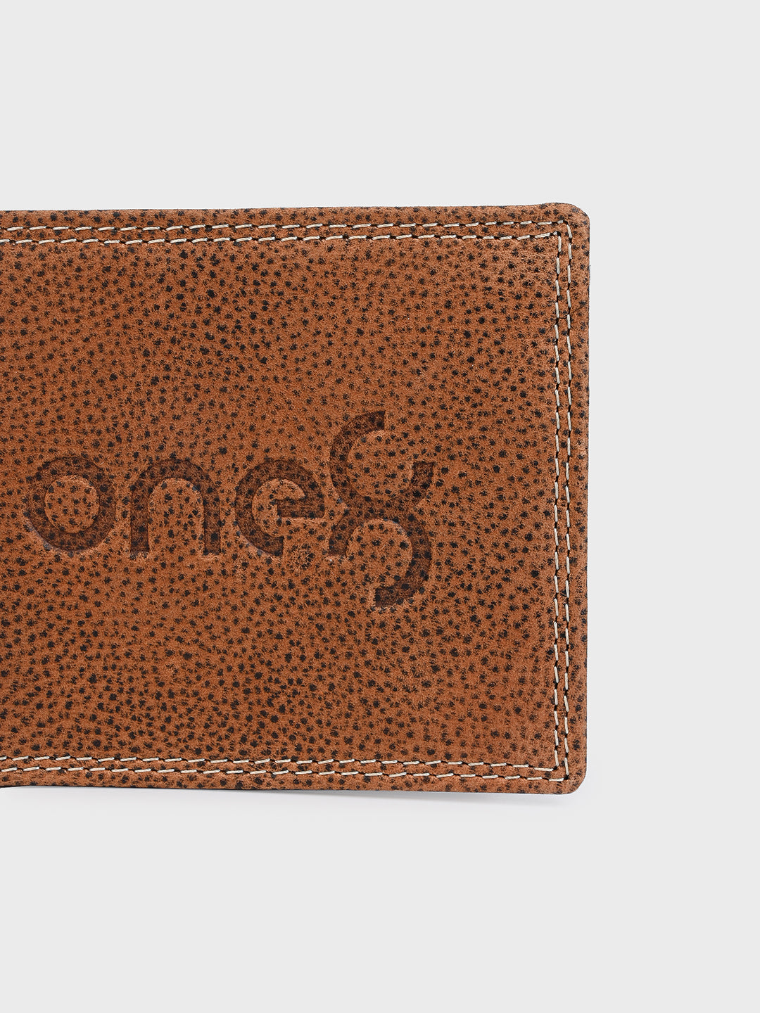 Tan Textured Leather Wallet